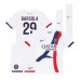 Paris Saint-Germain Bradley Barcola #29 Dětské Oblečení Venkovní Dres 2024-25 Krátkým Rukávem (+ trenýrky)